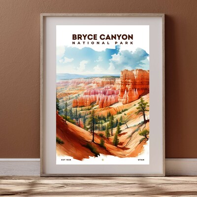 Bryce Canyon National Park Poster, Travel Art, Office Poster, Home Decor | S8 - image4